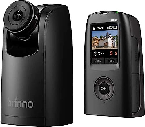 Brinno TLC300 Zeitrafferkamera – 1080P HDR/FHD, 118° FOV, F2.0, 1,44 Zoll entspiegelter IPS-LCD-Bildschirm, Bauprojekte im Innen- und Außenbereich, Lange Akkulaufzeit mit AA-Batterien (bis 100 Tage)