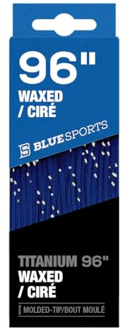 Blue Sports Skosnören för skridskor 244 cm, blå, en storlek, blå, Einheitsgröße