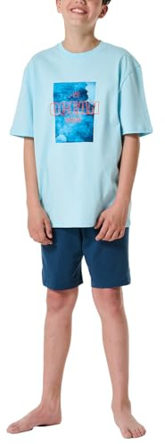 Schiesser Jungen Schlafanzug Set kurz - 100% Organic Bio Baumwolle - Größe 140 bis 176