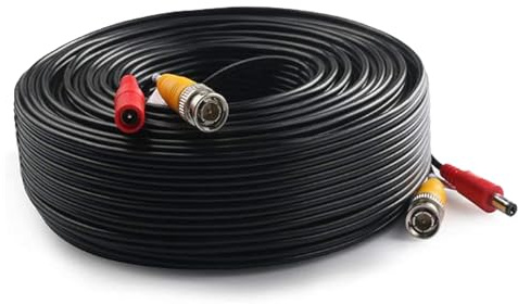 ThaRigwig 10M / 30M CCTV Security Camera Cable,BNC Video Power Cable for Surveillance DVR System (30M (98.4FT))