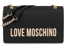 Love Moschino BORSA PU GRS NERO GALV.ORO