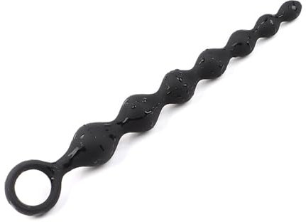 Silikon Buttplug mit 7 Kugeln, Silikon Analkugeln Biegsam, Buttplug, Analplug Analkette,für Eine Sexuelle Stimulation Schrittweise,Männer Frauen Paare SM Sexspielzeug