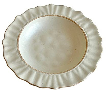 Cubiertos de cerámica, plato de cerámica con encaje para el comedor, plato hondo para la cena en casa, plato de postre para restaurante, plato de ensalada, plato plano de color sólido, plato de cerámi