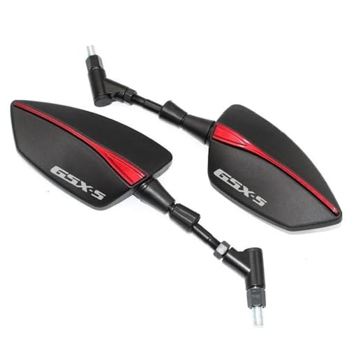 JAYWIS Rückspiegel Motorrad Rückspiegel Für Suzuki GSX-S 750 GSX-S 1000 GSX-S750 GSX-S1000 GSXS Rückspiegel Umkehr Spiegel Flügel Spiegel Lenkerspiegel(ROT,X-1)