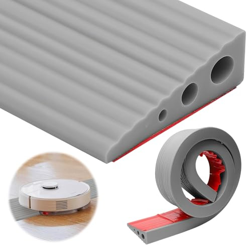 Türschwellenrampen, PVC Rollstuhlrampe, Schwellenrampe, Gummirampe Auffahrrampe Schwellenrampe für Rollstuhl, rutschfeste Oberfläche, Kinderwagen, Rollator oder e Scooter (Grau, 100 * 6.5 * 2.5cm)
