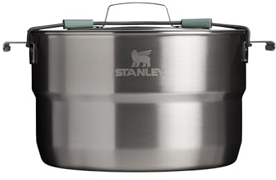 Stanley 1913 Wildfare Core Full Serve Kokkärlset 3.78L - 20-Delat Campingkök - Tål Maskindisk - BPA-Fritt - Rostfritt Stål - Campingkärl - Packbart - Shale/Charcoal