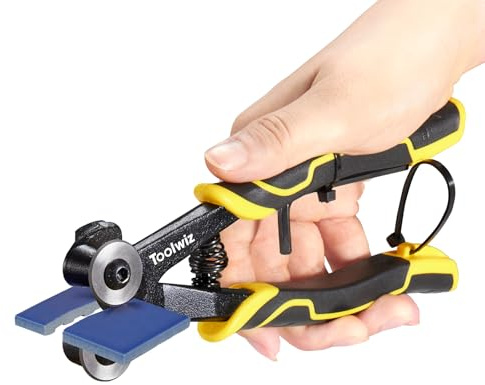 Toolwiz Alicates para azulejos, herramientas de mosaico, pinzas de vidrio con ruedas de acero de tungsteno con mango antideslizante, cortador de azulejos de vidrio resistente, cortadores de vidrio