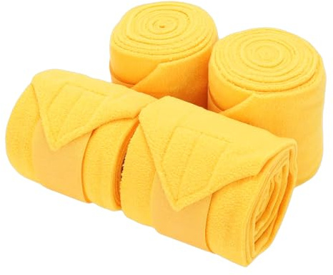 Yechiry 4 Vendas para Patas de Caballo, Vendajes para Piernas de de Lana, Protectores de Piernas de Ajuste Ajustable con Envoltura Segura, Ideales para Entrenamiento, Equitación, Participación