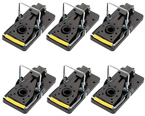 Amison Mausefalle, die sofort Arbeiten Schnelle Antwort Wiederverwendbare Rattenfalle Kunststoff-Pedal Mausefallen Einfache Maus Fang Fänger 6 Stück
