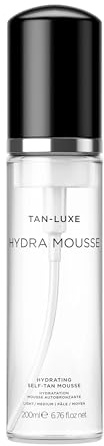 Tan-Luxe Hydra Mousse, Hydrating Self Tan Mousse, Transfer-Free Body Tanner for a Streak-Free Glow, Cruelty-Free, 6.76 fl. oz