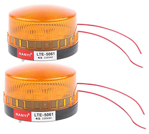 2 Piezas Luz Advertencia Taller Faro Emergencia LED Estroboscópica Intermitente 220 V