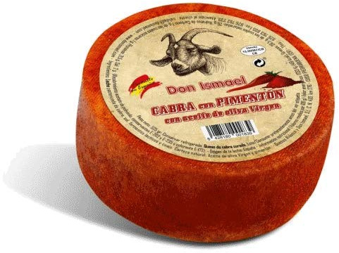 Queso de cabra curado con pimentón con aceite de oliva virgen 525 gr.