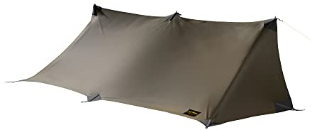 Tatonka Tarp Wing 1 LT - Ultraleichtes, hoch reißfestes Tarp aus silikonbeschichtetem Polyamid - Mit Ösen und Gurtbandschlaufen - Inklusive Abspannleinen und Packbeutel - Maße: 315 x 140 cm