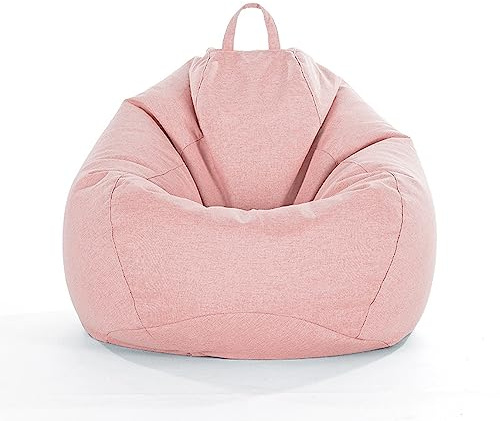 Chickw1 Sitzsack ohne Füllung für Erwachsene und Kinder, Sitzkissen Bodenkissen Kissen Sessel BeanBag Sitzsäcke für Outdoor & Indoor Gaming Entspannen (Rosa,M-75x95cm)
