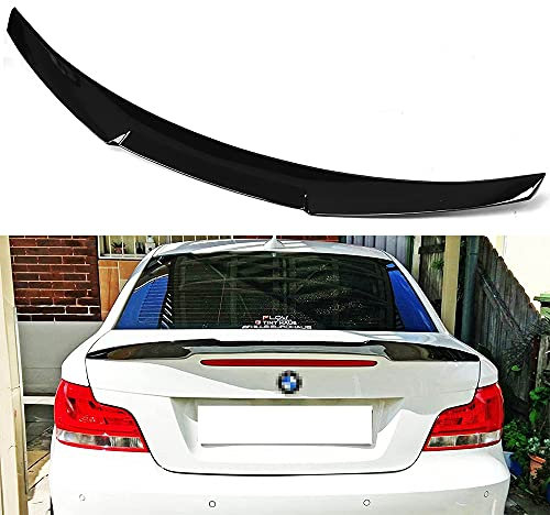 YYKJZ Auto Hintere Kofferraum Heckspoiler Heckflügel Spoiler, für BMW 1er E82 116i 118i 120i 125i 128i 130i 135i Coupe 2007-2013, ABS-Kunststoff, Glossy-black