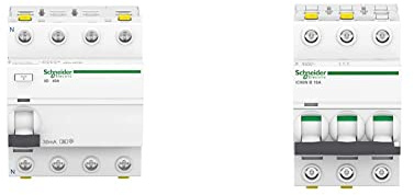 Schneider Electric FI-Schutzschalter ACTI9 IID 4P 40A 30mA Typ A & Leitungsschutzschalter ACTI9 IC60N 3P 16A B