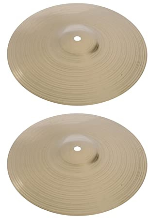 Platillos De Choque De Tambor De Latón Duraderos, 2 Uds., Platillo De Aleación Contra Salpicaduras, Hi-Hat Para Reproductor De Tambor, Juego De Batería De 10 Pulgadas Platillos de batería