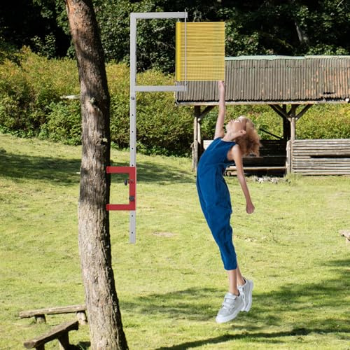 LQDMAER Vertical Jump Tester, Vertikaler Sprungtester -einstellbare Höhe 2.29ft, Wall Mounted Vertikaler Sprung Trainer Sprung Training, Wandmontage Vertical Jump Measurement Tool