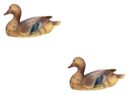 Supvox 2stücke Resin Floating Figurine Realistische Schwimmende Tier-skulptur Für Teich Und Garten-Dekoration Wetterfest Und Handbemalt Für Außenbereich Und Innenräume