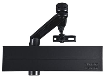 Tesa Assa Abloy CT280125NE Cierrapuertas Brazo Articulado Para Puertas Negro Con Retención CT2800