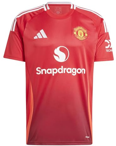 adidas Manchester United Men’s Stadium Home Jersey 2024/25, Red, Medium
