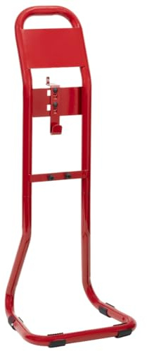 Firechief Flat Pack Fire Extinguisher Stand, Single, Red - Versatile Fire Safety Stand for Powder, Foam, or CO2 Fire Extinguisher - Fire Extinguishers Stand for Offices, Premises, and Workplaces