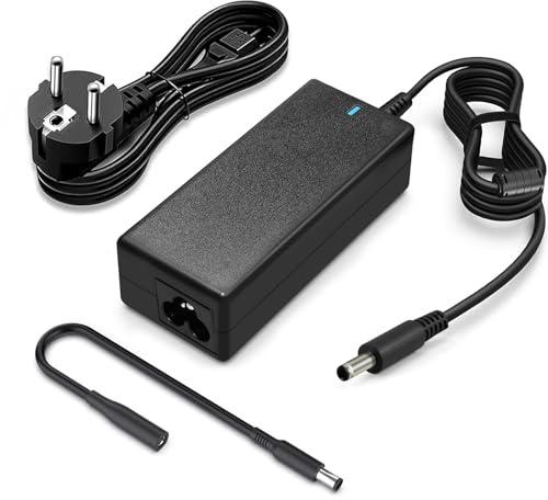 Caricatore 65W Computer Portatili Compatibile con Dell Inspiron 11 13 15 17 | 11-3000 13-7000 15-7000 15-5000 17-7000 17-5000 17-3000 3452 5570 con 2 punte (4,5 mm + 7,4 mm)