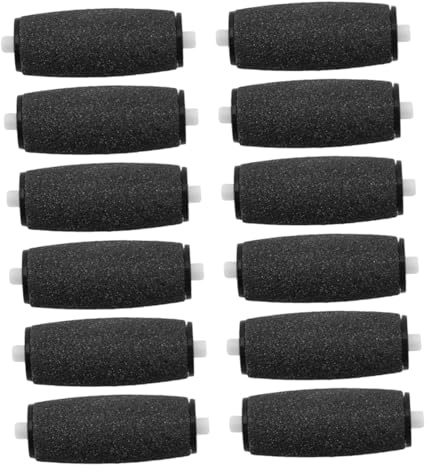 Beaupretty 12pcs Electric Foot File Replacement Rollers for Care Easy Install Rough Skin Remover Durable Polishing Head for Smoother Feet