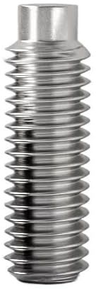 GIAYEU Tornillos prisioneros con Cabeza Hueca Hexagonal, 1 Pieza M16 304 de Acero Inoxidable con Extremo saliente, Tornillo sin Cabeza con Cabeza Hueca Hexagonal, Rosca métrica(M16*25)