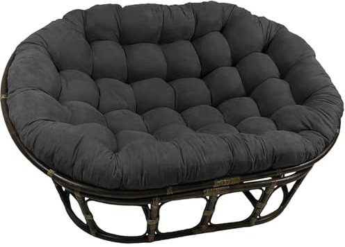 DLLDLGG Papasan-Stuhlkissen, Rund, Doppelt, Weich, Dick, Elastisch, Polyestergewebe, Dickes, Weiches Bodenkissen