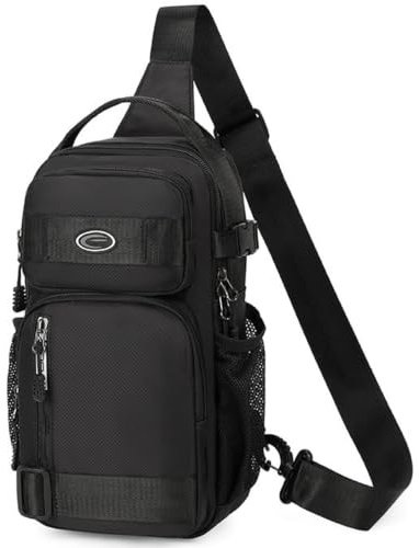 Adjustable Oxford Cloth Casual Chest Bag | Adjustable Oxford Cloth Chest Bag with Water-Resistant Design and Multi-Pocket Storage for Commuting,Travel