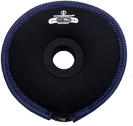 Hyperwear SoftBell Soft Hantelscheiben 3,4 kg Indigo | für individuelle Handgewichte und für SoftBell System von verstellbaren Hanteln, Soft Kettlebell, Soft Barbell | Gewichte für Übungen
