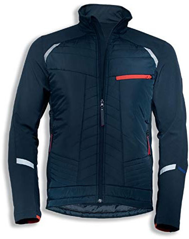 Uvex Suxxeed Chaqueta de trabajo para hombre - Chaqueta híbrida azul oscuro para hombre, corte deportivo, azul oscuro, XS