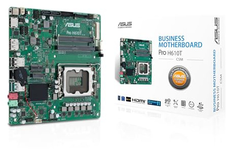 ASUS Pro H610T-CSM Mini-ITX H610 Business-Mainboard | LGA 1700 Sockel, Control Center Express, verbesserte Sicherheit, Zuverlässigkeit, Verwaltbarkeit und Effizienz