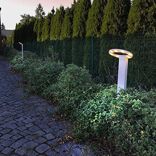 Lampenlux LED Außenleuchte Kay Pollerlampe Silber 7W IP54