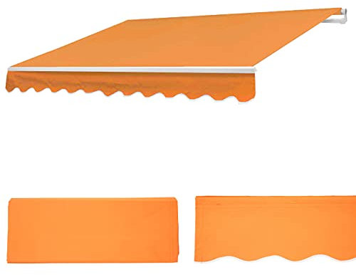 Mendler Ersatz-Bezug für Markise T792, Gelenkarmmarkise Ersatzbezug Sonnenschutz, 5x3m - Polyester Terracotta