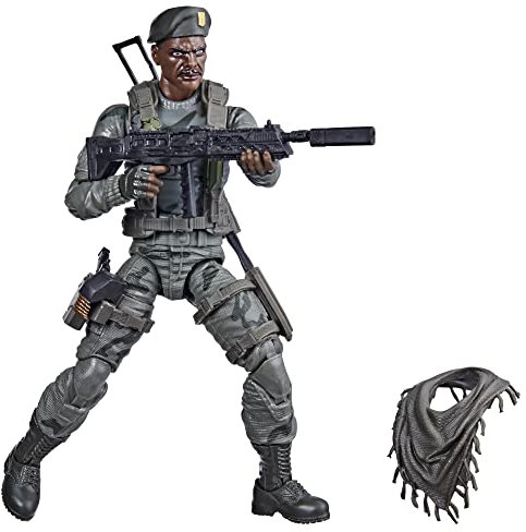 G.I. Joe Joe Klassifizierte Serie Lonzo Stalker Wilkinson Actionfigur 46 Sammelspielzeug, mehrere Zubehörteile 15,2 cm Maßstab, benutzerdefinierte Paketkunst, F4024, Mehrfarbig