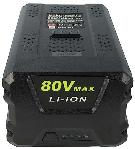 vhbw 1x Batterie Remplacement pour Greenworks 80V Max | GBA80200, G80B4, G80B2 pour outil de jardinage (4000mAh, 80V, Li-ion)