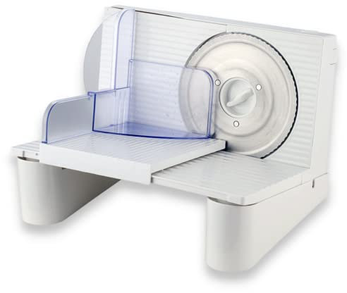 Trancheuse Professional Slicer, 150 W, Trancheuse électrique, couteau en inox, trancheuse à jambon, à épaisseur de coupe réglable (0-15mm), trancheuse à pain au fromage,