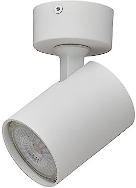 Oktaplex Bora Deckenstrahler + 3-Stufen dimmbar GU10 Leuchtmittel 400lm 2700K warmweiß 4,8W 230V Spotleuchte 1-flammig weiß