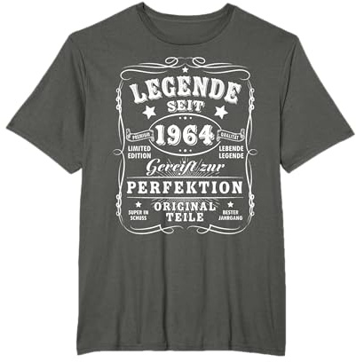 1964 Geburtstag Mann 60 Dekoration Lustig 60er 60 Geburtstag T-Shirt
