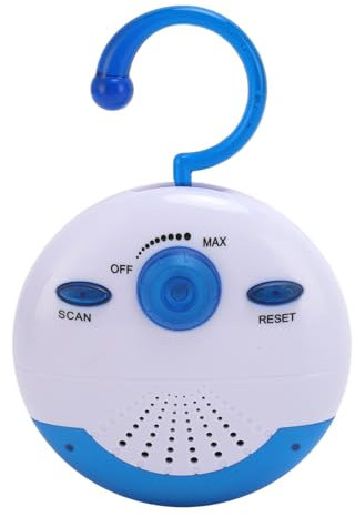 Radio de Ducha Impermeable Portátil con Altavoz, FM y Antena Integrados, Colgante con Pilas para el Hogar, Playa, Jacuzzi, Baño, Al Aire Libre