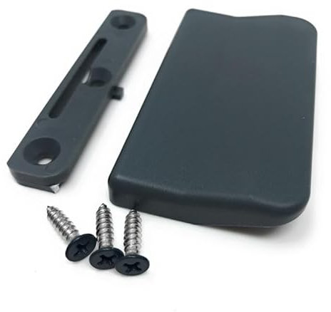 Bayram 1x Antrazit 7016 Terrassentürgriff Balkontürgriff Türgriff Ziehgriff Muschelgriff Breite: ca. 45mm Höhe: ca. 80 mm Tiefe: ca. 13mm Schraubenlochabstand: ca. 59mm mit Schrauben