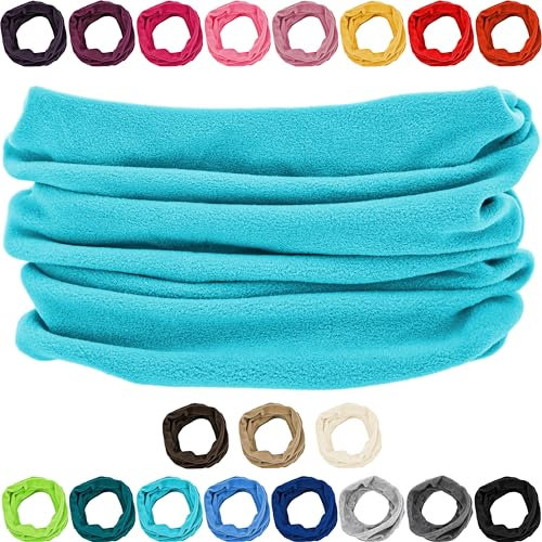 alles-meine.de GmbH Loop - Multifunktionstuch - viele Farben wählbar - Microfaser Fleece - Creme weiß - UNIVERSAL Größe - inkl. Name - Schlauchschal/Pulswärmer/Halstuch/Müt..