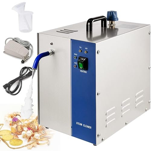 Máquina limpiadora de joyas, máquina limpiadora a vapor profesional de 2L/4L 1300W/2200W, equipo de limpieza de joyas de acero inoxidable para plata y oro,4L-110V