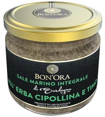 Sale Marino integrale a timo e erba cipollina gr 160 – Bon’Ora Prodotti Di Sardegna