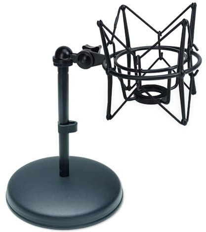 keepdrum MS032 Trépied de table avec support multi-microphone MS090B Noir