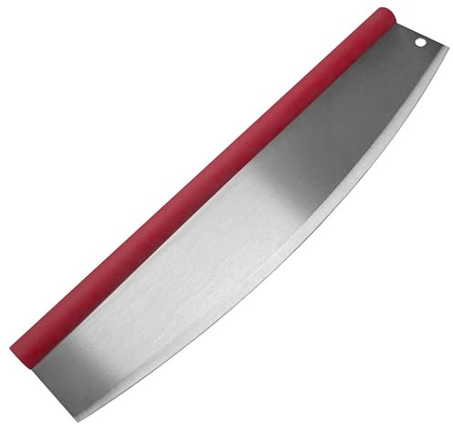 Old Stone Pizza Cutter Rocker Blade with Comfort Grip Handle, 18-Inch