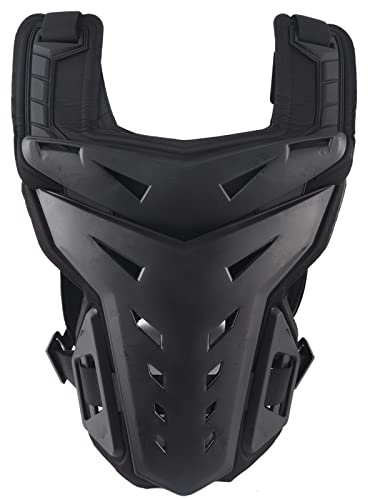 NOENNULL Brustpanzer, Motorrad-Rüstung, Bodyguard Weste, Dirtbike, Reiten, Off-Road, Rennen, Radfahren, Skifahren, Motocross, Erwachsene, Kinder, Protektorjacken für Straßenrad, Herren-Rücken (schwarz