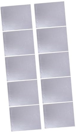 Mipcase 10pièces Tapis Isolation Thermique Et Phonique Aluminium Coussinets Auto-adhésifs Pour Voiture Et Toit Isolation à Haute Efficacité